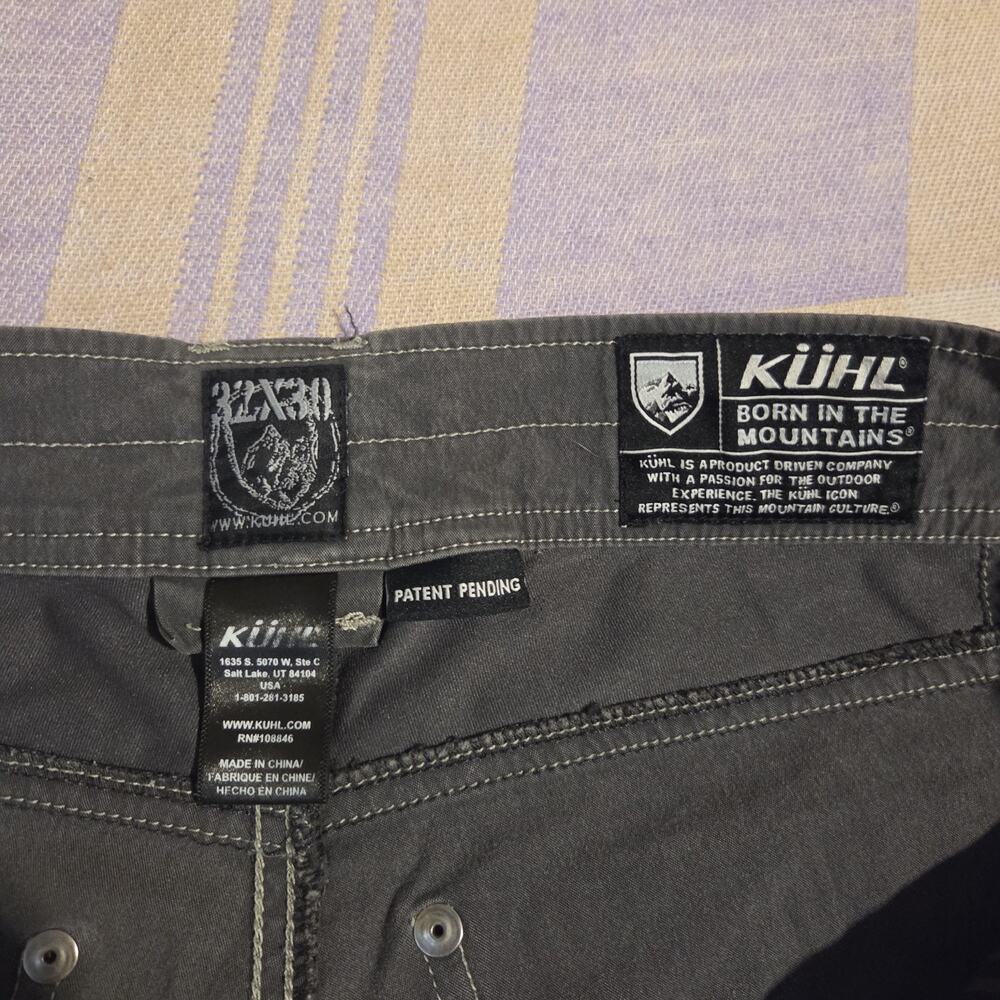 KUHL Legendary Radikl Pants Mens 32x30 Gray Side Stretch Gorpcore Outdoor - Picture 2 of 13